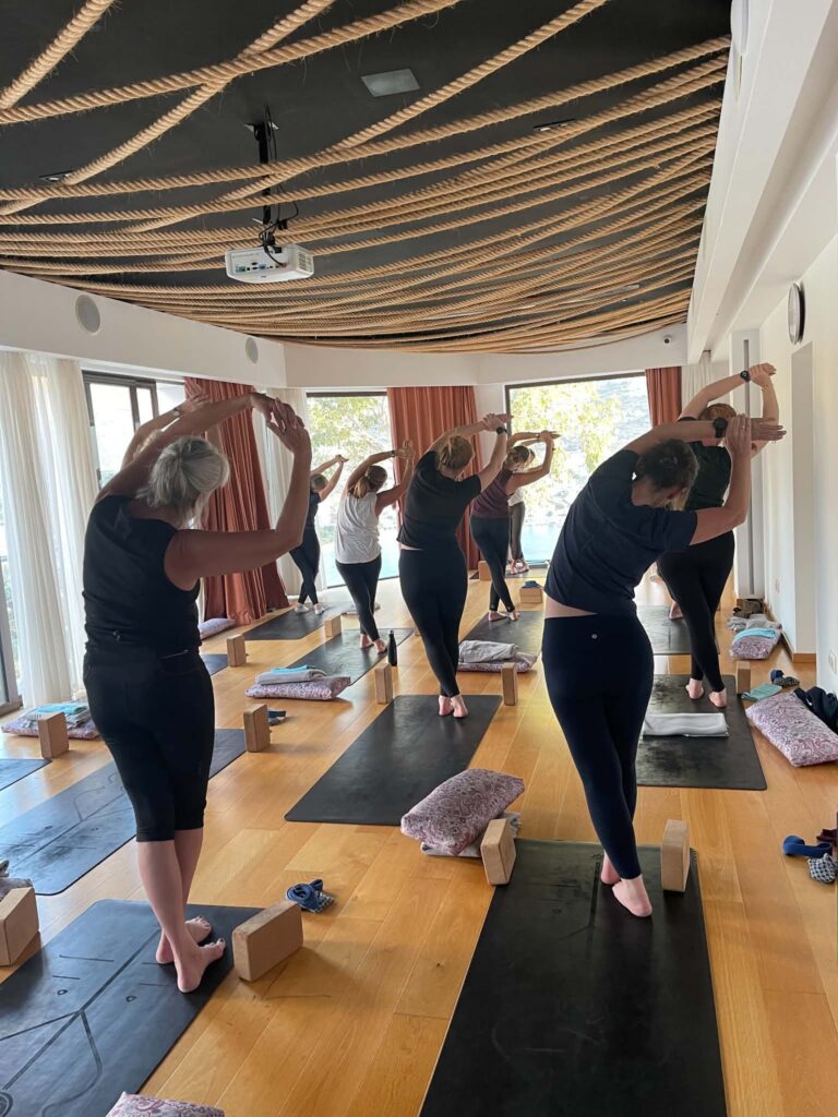 Yoga for mountain hiking